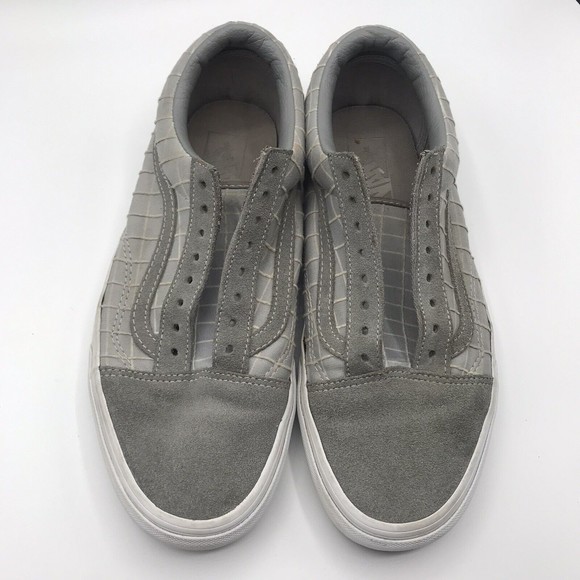 Vans Gray Grid Suede Unisex Shoes Men’s  Size 8 Women’s Size 9.5 - Picture 14 of 16